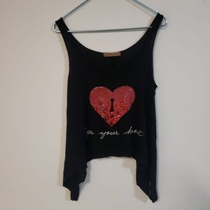 The classic sleeveless crop top